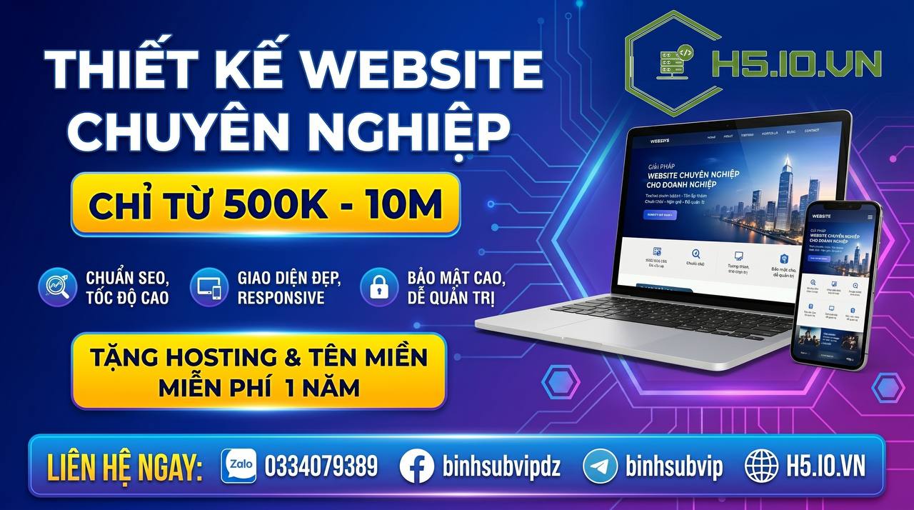 Thiết kế Website chuyên nghiệp